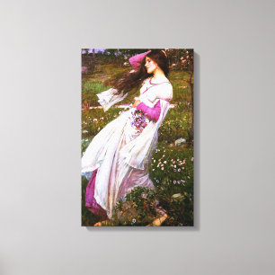 Waterhouse Windbloemen Canvas Print