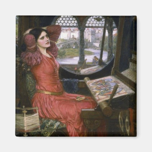 Waterhouse's Lady of Shalott Magneet (Voorkant)