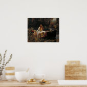Waterhuis - de dame van Shalott Poster (Keuken)