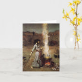 Waterhuis De Magic Circle Note Card Kaart (Gele Bloem)