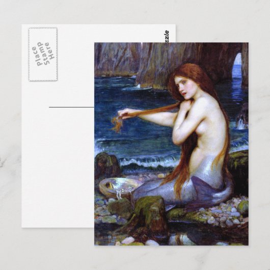 Waterhuis: De zeemeermin Briefkaart (Voorkant / Achterkant)