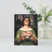 Waterhuis Gather Ye Rosebuds Briefkaart (Staand voorkant)