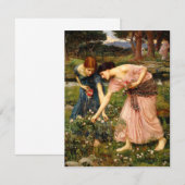 Waterhuis Gather Ye Rosebuds-uitvindingen Kaart (Voorkant / Achterkant)