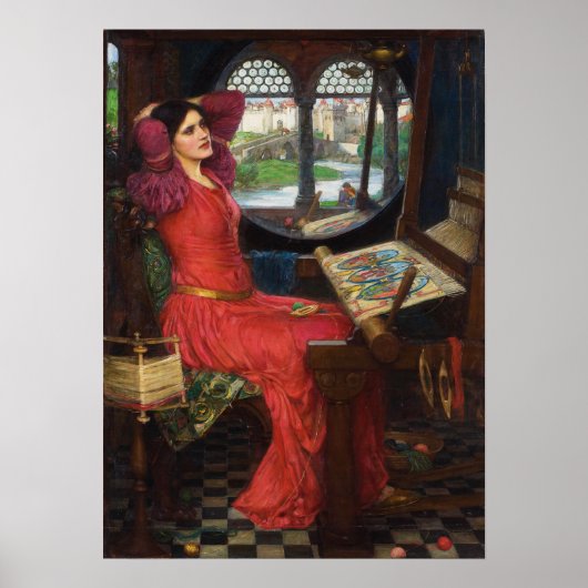 Waterhuis - halfzieke van de schaduwen, Shalott Poster (Voorkant)