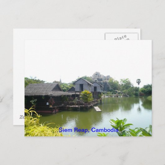 Waterhuis in Siem Reap Briefkaart (Voorkant / Achterkant)