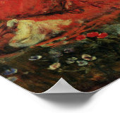 waterhuis - maidens die bloemen met een stroom 1 poster (Hoek)