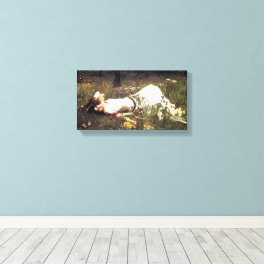 Waterhuis Ophelia Canvas Print (Insitu (Houten vloer))