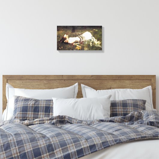 Waterhuis Ophelia Canvas Print (Insitu (Slaapkamer))