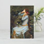 Waterhuis Ophelia Invitaties Kaart (Staand voorkant)