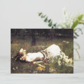 Waterhuis Ophelia Invitaties Kaart (Staand voorkant)