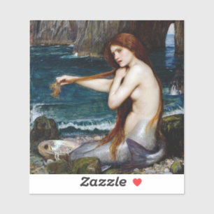 Waterhuis Pre Raphaelite Mernaid Sticker