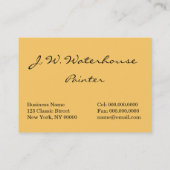 Waterhuis: Ruik van Rozen Visitekaartje (Achterkant)