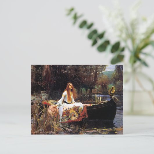 Waterhuis The Lady of Shalott Briefkaart (Staand voorkant)