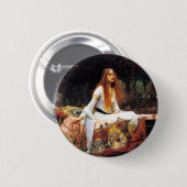 Waterhuis The Lady of Shalott Button (Voorkant /achterkant)