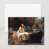 Waterhuis The Lady of Shalott Invitations Kaart (Voorkant / Achterkant)