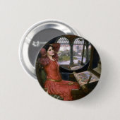 Waterhuisdame van Shalott Ronde Button 5,7 Cm (Voorkant /achterkant)