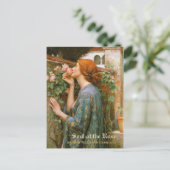 Waterhuissol van het Roos pre-Raphaelite CC1004 Briefkaart (Staand voorkant)