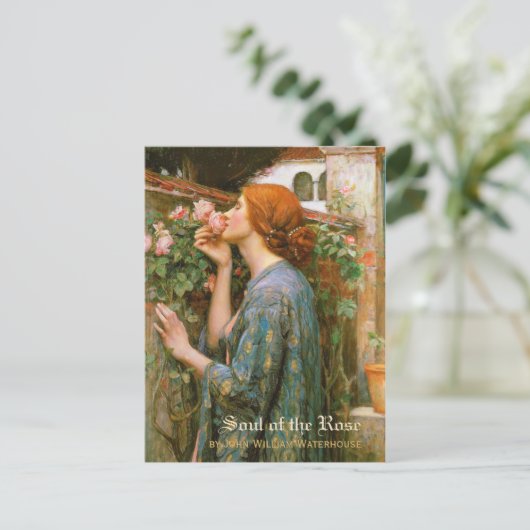 Waterhuissol van het Roos pre-Raphaelite CC1004 Briefkaart (Staand voorkant)