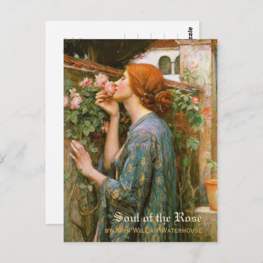 Waterhuissol van het Roos pre-Raphaelite CC1004 Briefkaart (Voorkant / Achterkant)