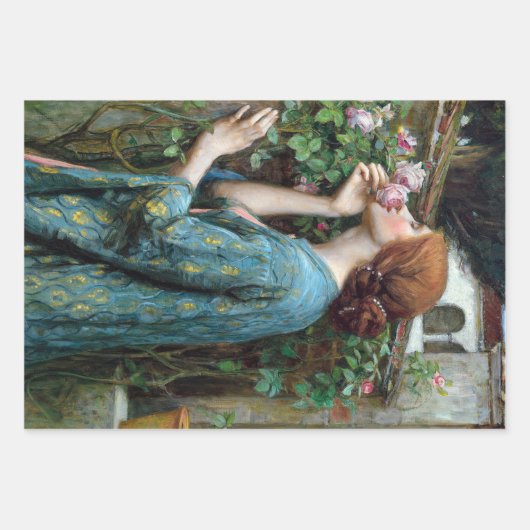  waterhuisvrouwen ontkoppelen pakpapier inpakpapier vel (Voorkant)