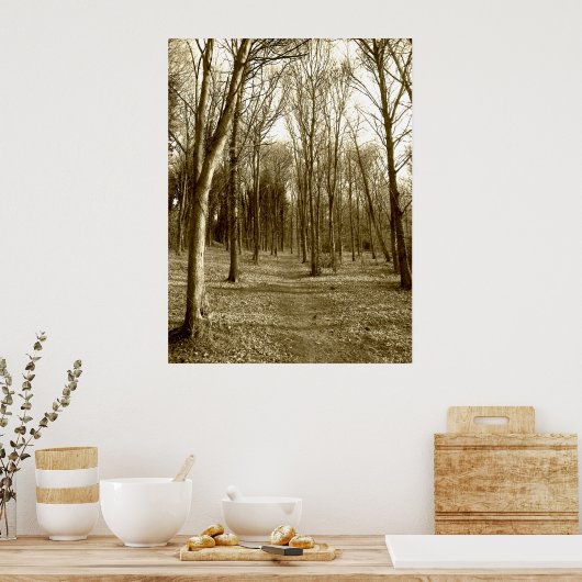 Waterhuizen Wood Poster (Keuken)