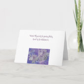 Waterhyacinth Verwachte Baby Kaart (Achterkant)