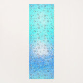 Waterig effect, bevroren textuur met waterdruppels yogamat (Achterkant)