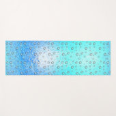 Waterig effect, bevroren textuur met waterdruppels yogamat (Voorkant (horizontaal))