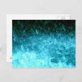 Waterige Blauwe Abstracte textuur Briefkaart (Voorkant / Achterkant)