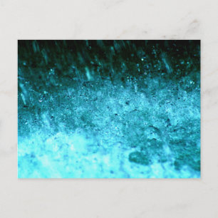 Waterige Blauwe Abstracte textuur Briefkaart
