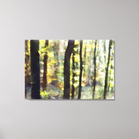 Waterige Bossen Canvas Afdruk (Voorkant)