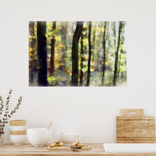 Waterige Bossen Poster (Keuken)