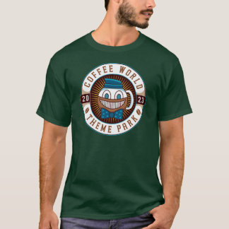 Waterige Koffiewereld Embleem T-shirt