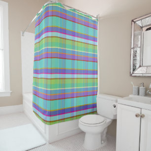 Waterige Plaid RCDITR Douchegordijn