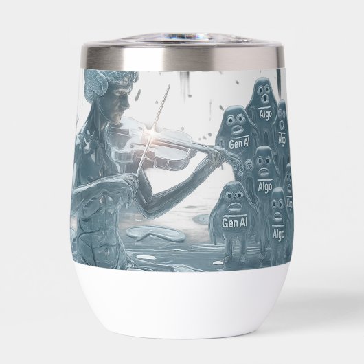 Waterige violist, AI en algoritmen (White BG) (Voorkant)