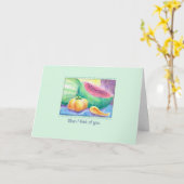 Waterige watermeloen winter missen je kaart (Gele Bloem)