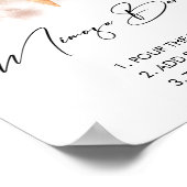 Waterijs Bruidsfeest Mimosa Bar Bord Poster (Hoek)