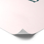 Watering Can Baby Bloom Baby shower Welkomstbord Poster (Hoek)