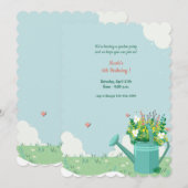 Watering Can Bouquet Kaart (Voorkant / Achterkant)