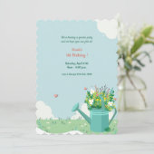 Watering Can Bouquet Kaart (Staand voorkant)