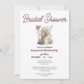 Watering Can & Butterfly Vrijgezellenfeest Sjabloo Kaart (Voorkant)