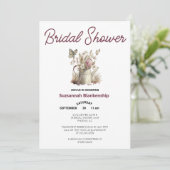 Watering Can & Butterfly Vrijgezellenfeest Sjabloo Kaart (Staand voorkant)