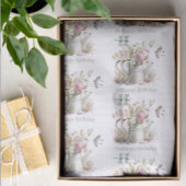 Watering Can Flowers & Dragonflies Waterverf Tissuepapier