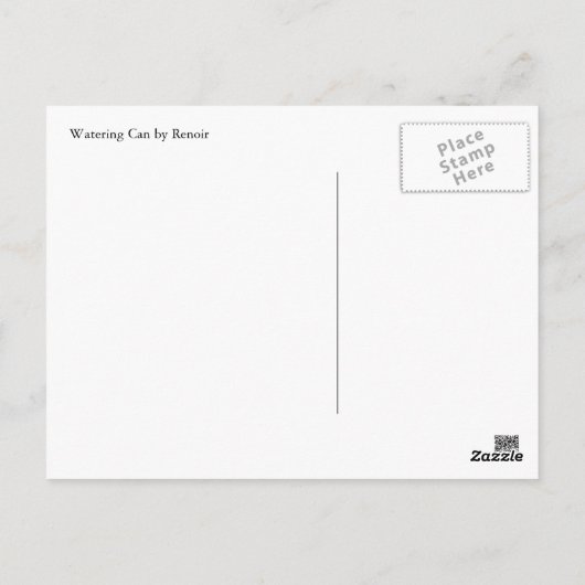 Watering Can van Renoir Briefkaart (Achterkant)