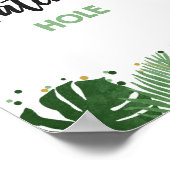 Watering Hole Tropical Safari Boy Birthday Sign Poster (Hoek)