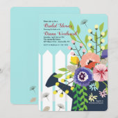 Watering Kan bloesems uitnodigen Kaart (Voorkant / Achterkant)