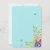 Watering Kan bloesems uitnodigen Kaart (Achterkant)