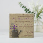 Watering kan een flitsklaas-douche-uitnodiging kaart (Staand voorkant)