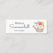 Watering kan Floral Arangement Designer Mini Visitekaartje (Voorkant)