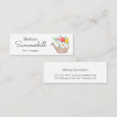 Watering kan Floral Arangement Designer Mini Visitekaartje (Voorkant / Achterkant)